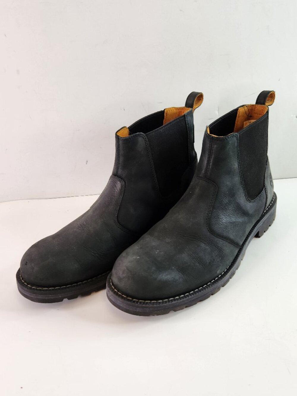 Timberland Mens Redwood Falls Pull-On Boots Mens Size 9 Black